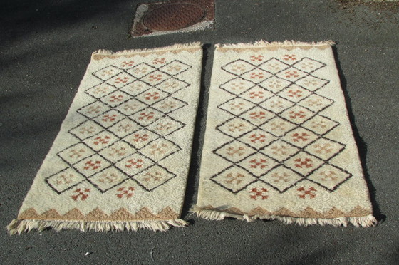 Image 1 of Pair of North African Berber-style rugs