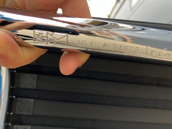 Image 1 of Cassina originale Le Corbusier Lc4 nero/cromo, come nuovo