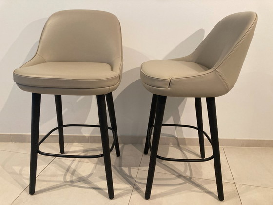 Image 1 of 2 sgabelli da bar WALTER KNOLL modello 375