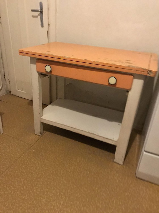Tavolo da Cucina Vintage in Legno Ungherese – Tavoli da pranzo, Rustic (photo 2 of 10)