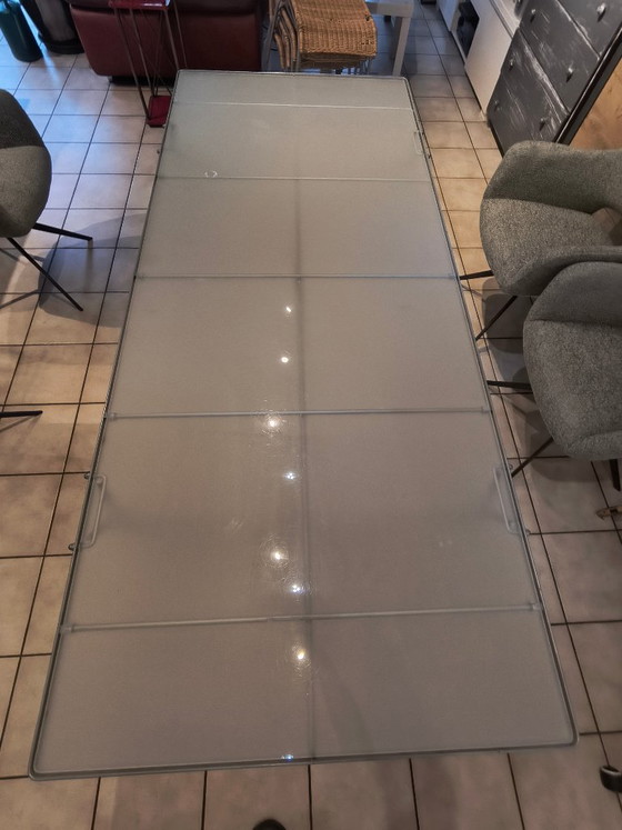 Tavolo da pranzo IKEA MOMENT di Niels Gammelgaard – Tavoli da pranzo, Aluminium, Glass (photo 4 of 5)