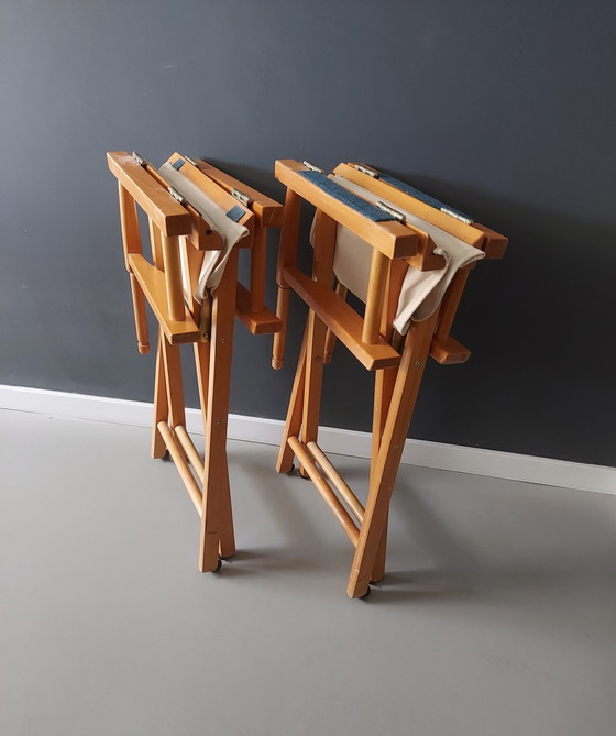 Image 1 of 2 Stuks Vintage Regiseursstoelen Jaren 70