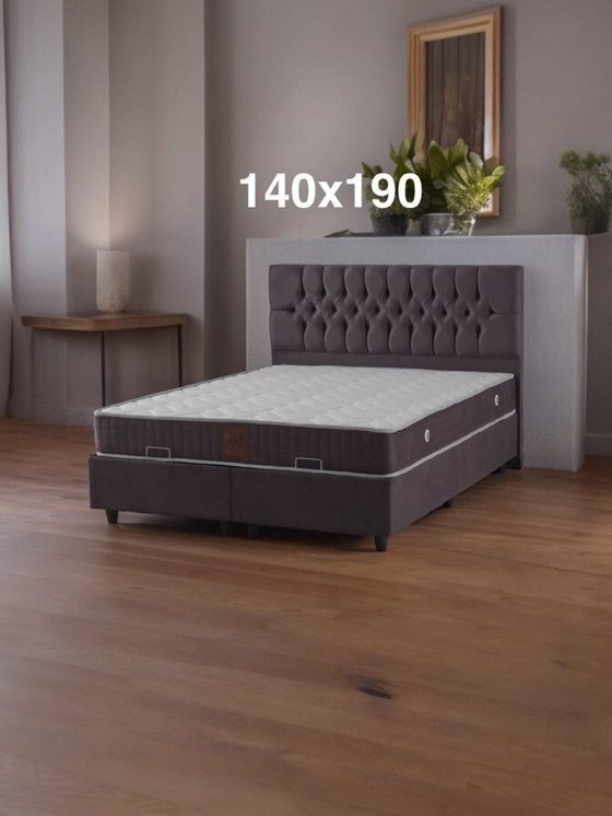 Image 1 of CAMA CUBA CON ALMACENAMIENTO 140×190 CM