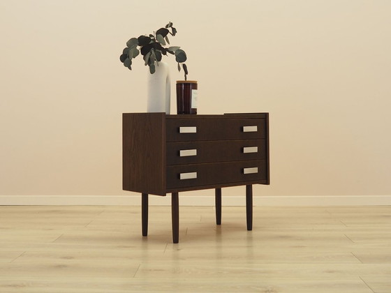 Cómoda danesa chapada en roble con patas cónicas, estilo moderno escandinavo de los años 80. – Wood (photo 5 of 10)