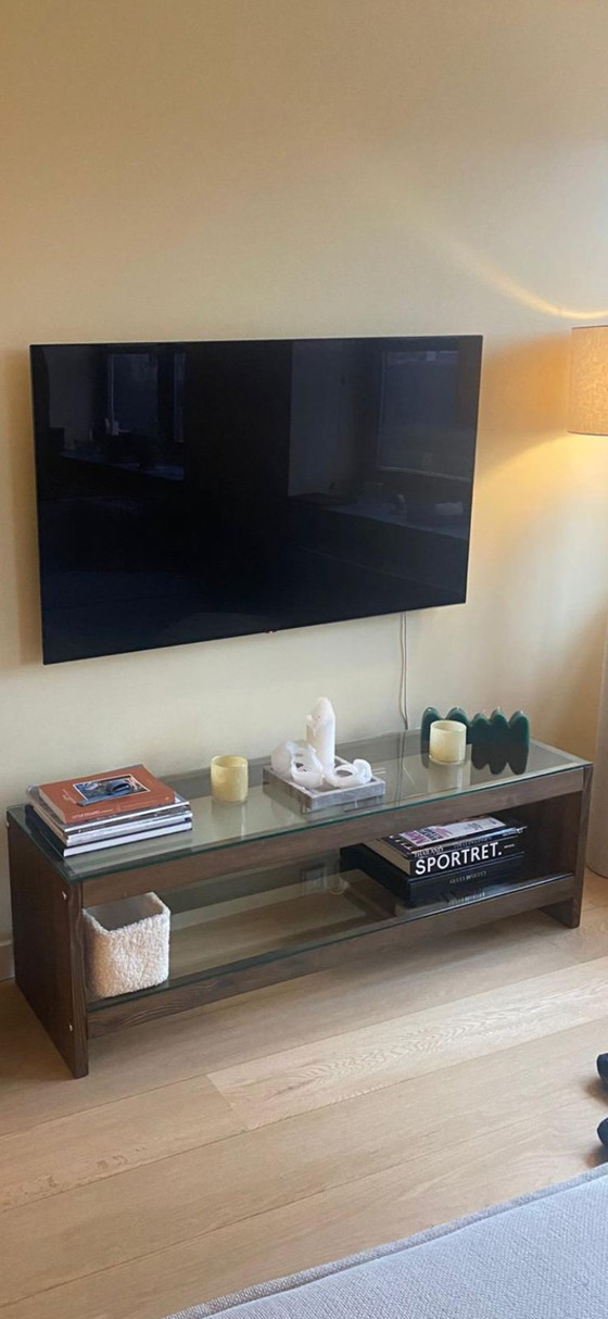 Mueble para TV Crandell – Madera oscura y cristal – Muebles TV, Glass, Wood (photo 8 of 10)