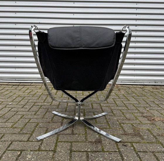 Image 1 of Set vintage Vatne Møbler Falcon di Sigurd Resell: 2 alti + 2 bassi + Hocker