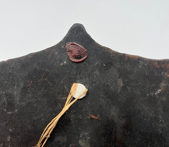 Image 1 of Vintage Nepal/Tibet wandmasker in Bhairava/Mahakala-stijl – hout en metaal