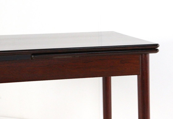 Image 1 of Palissander verlengbare rechthoekige eetkamertafel vintage 