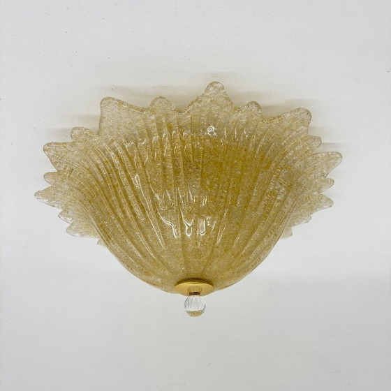 Image 1 of Plafonnier italien en verre de Murano, style années 1970