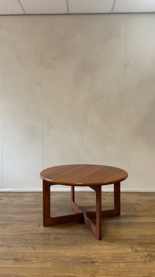 Tavolino rotondo in teak, Burchardt Nielsen