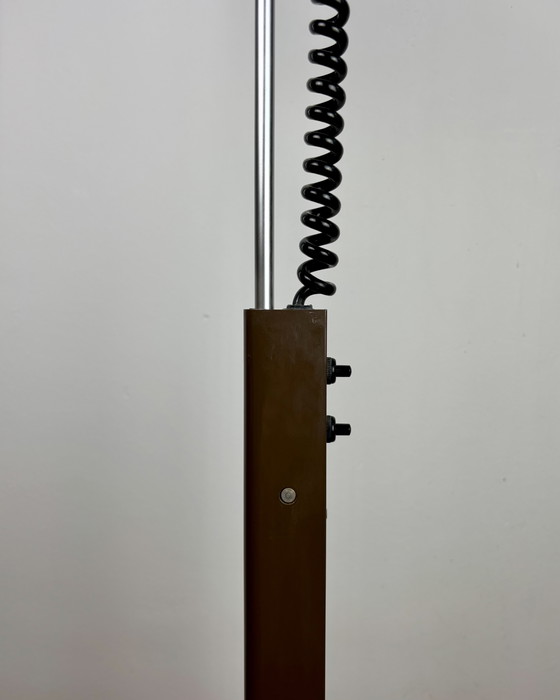 Image 1 of Vintage Floor Lamp by Ronald Homes for Conelight Twinlight 1970s Space Age Industrial design Mid Century 70s Minimalism