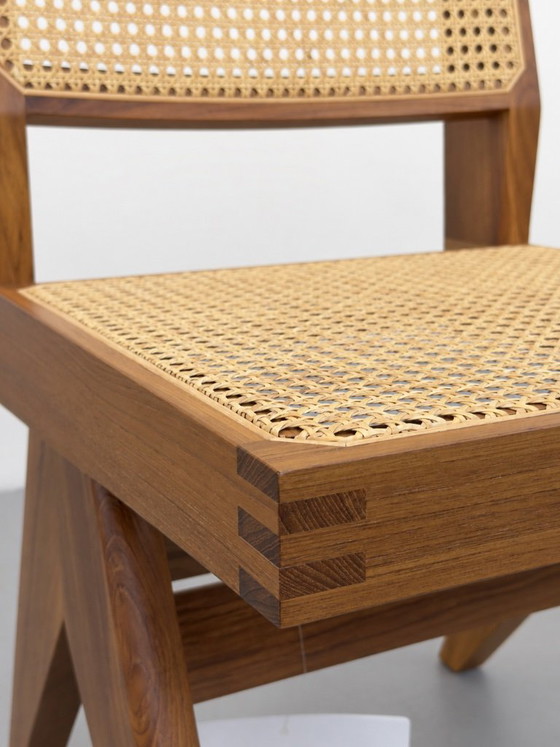 Capitol Complex, Cassina, Pierre Jeanneret Armchair, Teak, Rattan – Dining chairs, Wood (photo 6 of 8)