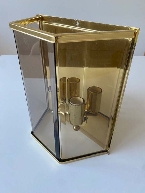 Image 1 of Lampe murale Holtkötter style Hollywood Regency vintage, Allemagne, années 1970