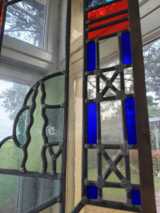 Image 1 of UNIQUE! Stained glass window by Joost Swarte