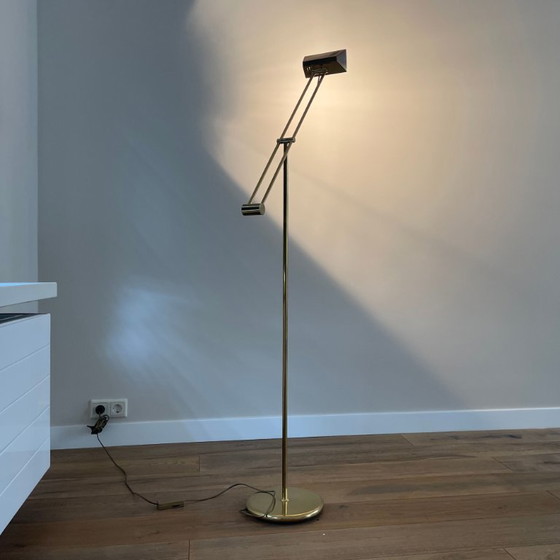 Lampada da terra vintage regolabile in ottone con dimmer – Lampade da terra, Brass, Metal (photo 4 of 23)