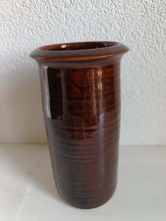 Vaso Vintage in Ceramica d'Atelier Joop Beekwilder, De Ronding, Intatto – Vasi (photo 4 of 8)