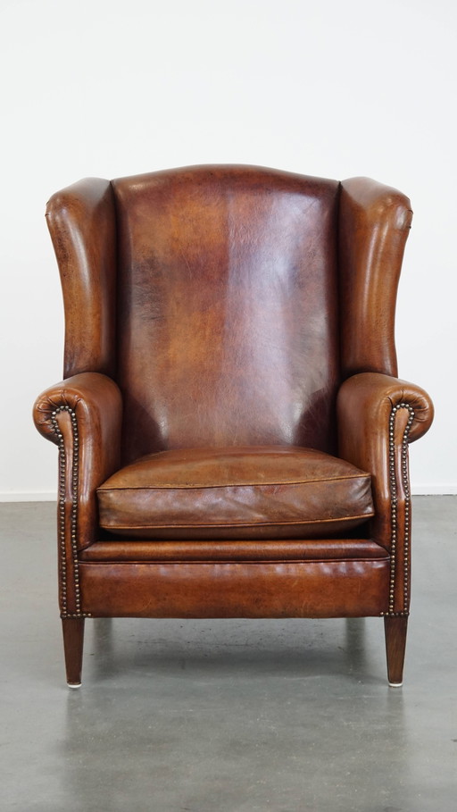 Large Sheep Leather Ear Armchair