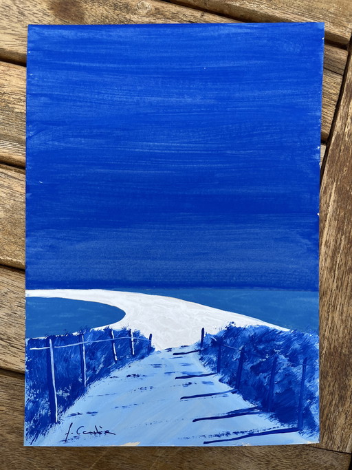 Artist's sketch 21x15cm "Les Glénan"