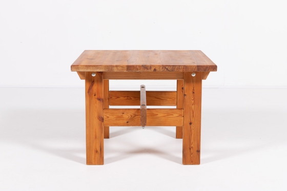 Image 1 of Scandinavian Modern solid pine coffee table