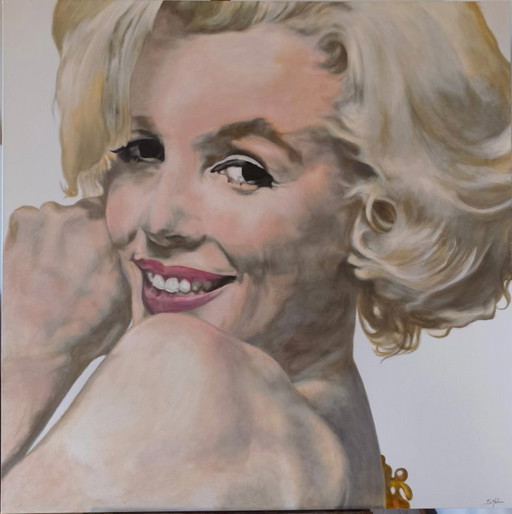 Sandra Melin, Marilyn Monroe, L'ultima seduta (1962), Acrilico su tela