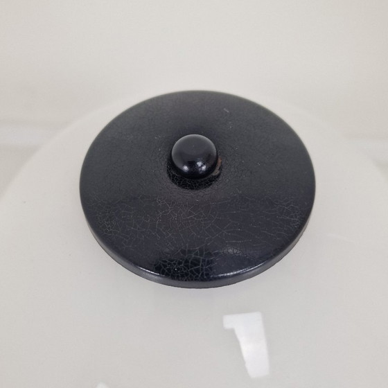 Image 1 of Seltene 1970er Pilzlampe aus Murano - mundgeblasenes Glas mit weißem Streulicht