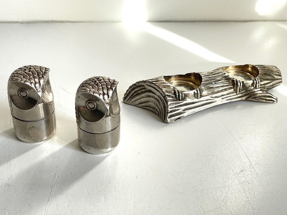 Image 1 of Service M.H. SEL POIVRE Metal Argenté VINTAGE