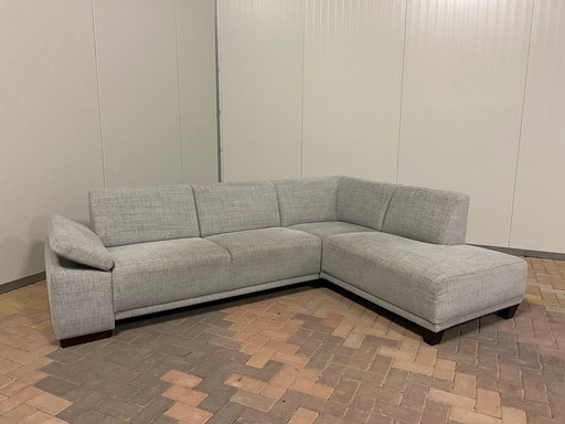 Beautiful Gray Fabric Corner Sofa