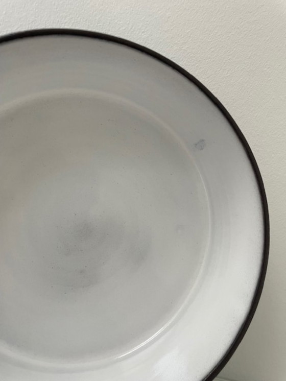 Image 1 of Vintage Scandinavische keramieken schaal – blauw glazuur