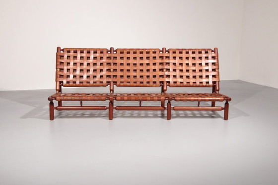 Image 1 of Canapé trois places par Ilmari Tapiovaara pour Paolo Arnaboldi, Italie 1957 