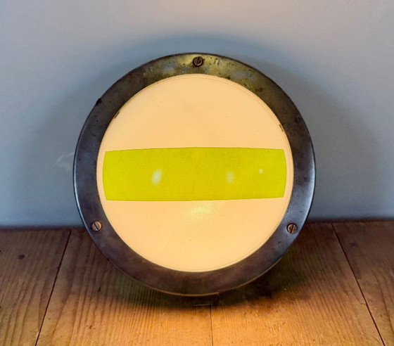 Lampe murale ou plafonnier d'urgence vintage, années 1970 – Elektrosvit, Appliques murales, Glass, Iron (photo 11 of 13)