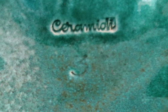 Image 1 of Large Ceramidi fruit bowl, 1950s