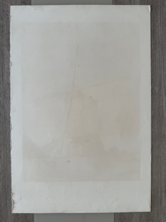 Image 1 of Litografia "Mulino a vento" di Pierre Spas