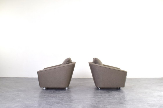 Image 1 of Ruimtevaart-achtige Duitse loungestoelen uit de jaren 60, set van 2
