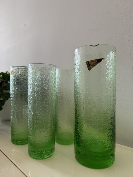Fidenza Vetraria Carafe and Glasses Italian Design – Glass & Decanter (photo 6 of 6)