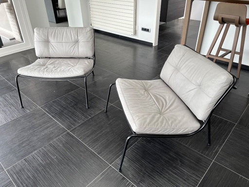 Living Divani - top aanbieding 2 lounge zetels Frog