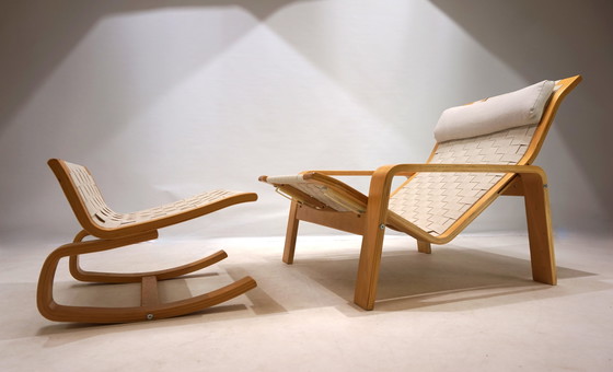 Image 1 of Sillón Ikea con otomana de Ilmari Lappalainen, 1999