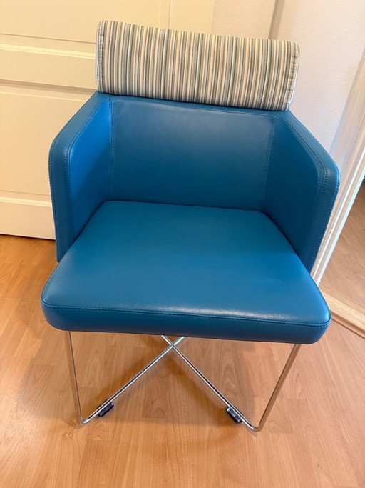 Leolux Gabija Dining Chair 6x – eetkamerstoelen, Leather