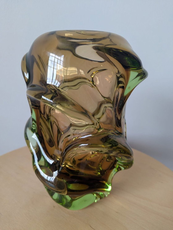 Jan Kotik Beránek Verrerie Art Verre Design Iconique Vintage Vase Hélice – Beránek Glassworks, Glass (photo 5 of 5)