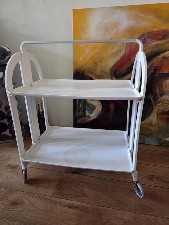 Image 1 of Guzzini jaren 70 trolley inklapbaar