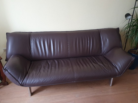 Image 1 of Divano di design Leolux Tango a 3 posti in pelle Senso marrone