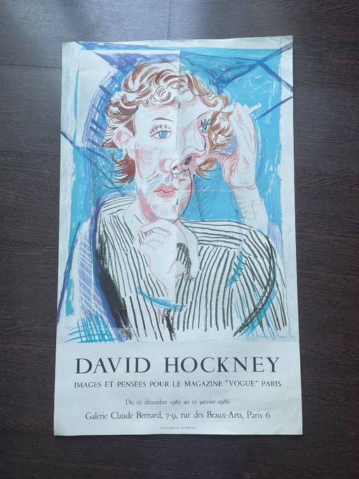 Originele vintage poster van David Hockney (1985) – Paper