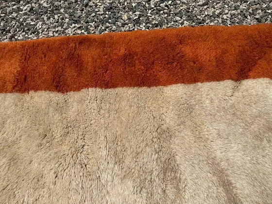 Tapis Mrirt marocain terracotta et beige 340x230 cm – motif encadré – Laine, Coton, Bohemian (photo 8 of 15)