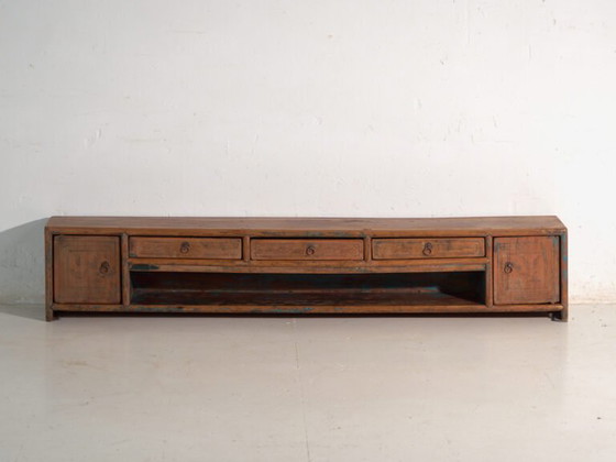Mobile basso antico in legno di olmo – Cina, circa 1900 – Credenze con vetrina, Rustic (photo 32 of 40)