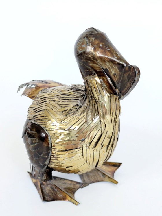 Image 1 of Brutalist Mixed Metal Dodo Sculpture Brass Copper 1960s Sergio Bustamante Style MCM
