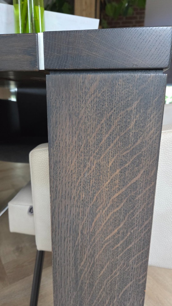 Hans Daalder Massieve Eettafel Serie Lock – Wood, Aluminium (photo 8 of 8)