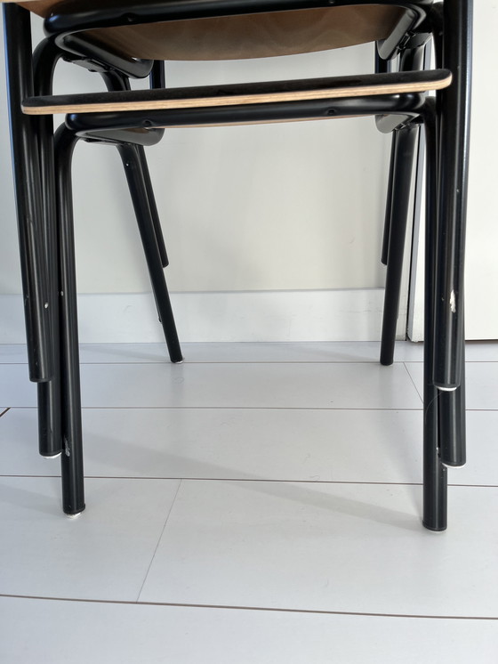Image 1 of 6x Zuiver noir eetkamerstoelen