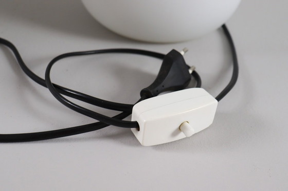 Image 1 of Juego de 2 lámparas seta, vidrio opalino, cristalería Limburg, Alemania, años 70