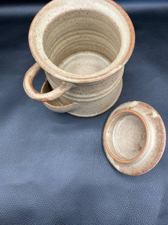 Handmade Vallauris Stoneware Pickle Crock with Side Spigot – Crockery, Rustic (photo 3 of 5)