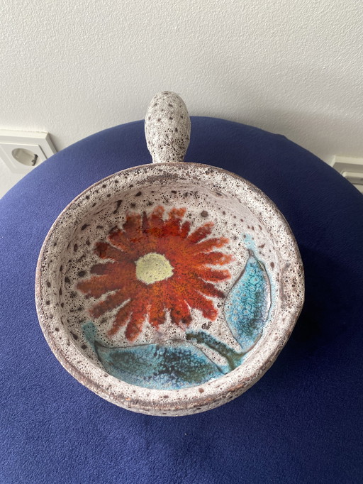 Vintage Vallauris Fat Lava Trinket Tray