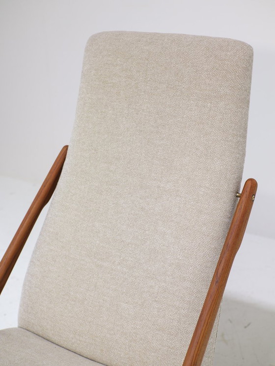 Sedia a dondolo Boomerang Mogens Kold in teak, danese degli anni '60 – Sedie a dondolo, Wood, Vintage (photo 8 of 12)